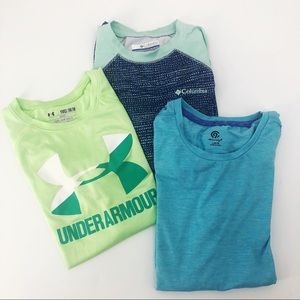 Lot of 3 Sport Shirts Girls M 10/12 Columbia +